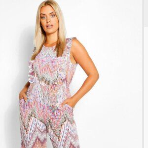 Plus Aztec Jumpsuit